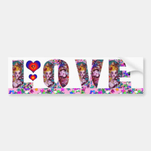 VALENTIJN LOVE VENETIAN MASQUERADE PARTIJ BUMPERSTICKER