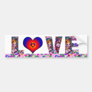 VALENTIJN LOVE VENETIAN MASQUERADE PARTIJ BUMPERSTICKER