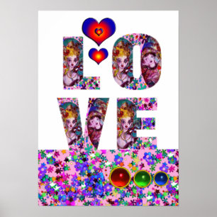 VALENTIJN LOVE VENETIAN MASQUERADE PARTIJ POSTER