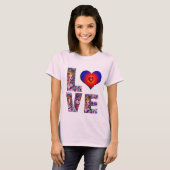 VALENTIJN LOVE VENETIAN MASQUERADE T-SHIRT (Voorkant volledig)