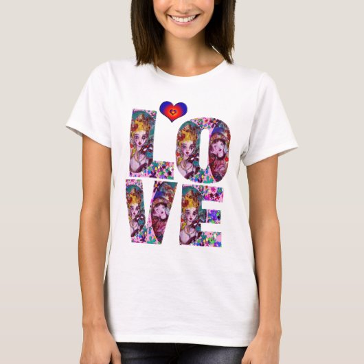 VALENTIJN LOVE VENETIAN MASQUERADE T-SHIRT (Voorkant)