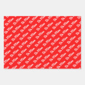 Valentijn Love Wrapping Paper Set van 3 (Voorkant 2)