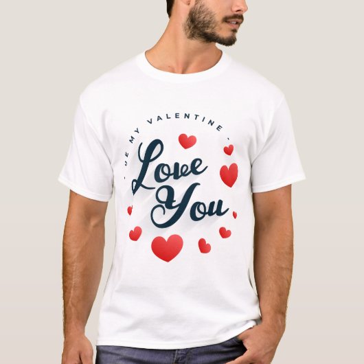 Valentijn Love You Tshirt (Voorkant)