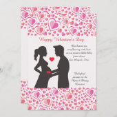 Valentijn Love Zwangerschap Aankondiging (Voorkant / Achterkant)