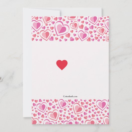 Valentijn Love Zwangerschap Aankondiging (Achterkant)