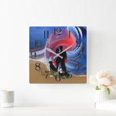 Valentijn Lovers Vierkante Klok (Huis)