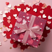 Valentijn maakt patroon 2 van verpakkingspapier wa cadeaupapier