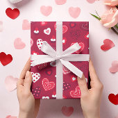 Valentijn maakt patroon 2 van verpakkingspapier wa cadeaupapier