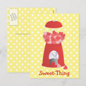 Valentijn machine feestdagenkaart (Voorkant / Achterkant)