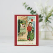 Valentijn Mail  Hart Kunst Feestdagenkaart (Staand voorkant)