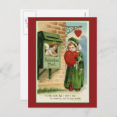 Valentijn Mail  Hart Kunst Feestdagenkaart (Voorkant / Achterkant)