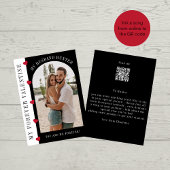 Valentijn man foto modern QR code nummer Feestdagenkaart