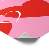 Valentijn Maneki Neko Lucky Cat Poster (Hoek)