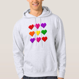 Valentijn Mannen Hearts Hoodie