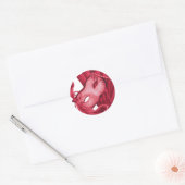 Valentijn-Masker Ronde Sticker (Envelop)