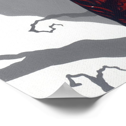 Valentijn Masquerade gothic fairy Art Print (Hoek)