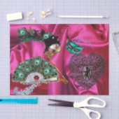 VALENTIJN MASQUERADE MASKERS, KANT HART, PAUW FAN TISSUEPAPIER (Craft)