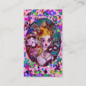 VALENTIJN MASQUERADE MASKS,CONFETTI,roze paars Visitekaartje (Achterkant)