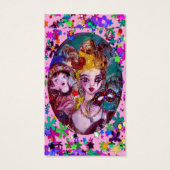 VALENTIJN MASQUERADE MASKS,CONFETTI,roze paars Visitekaartjes (Achterkant)