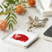 Valentijn Masquerade Sleutelhanger (Zijkant)