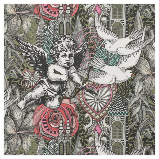 valentijn maximalism col moss stof (Swatch)