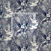 valentijn maximalisme marineblauwe parel stof (Delen)