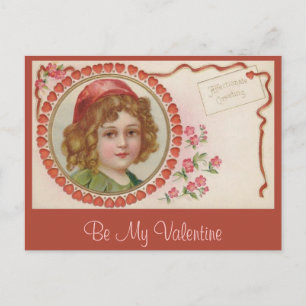 Valentijn Meisje  Briefkaart
