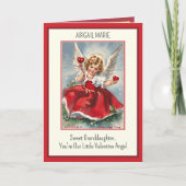  Valentijn Meisje Engel Grootouders Feestdagen Kaart (Voorkant)