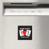 Valentijn MELANIN KONINGIN KING SPEELKAARTEN Koppe Magneet (Insitu (Vaatwasser))