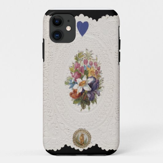 Valentijn met bloemen, c.1840 (kleur l) Case-Mate iPhone case (Achterkant)