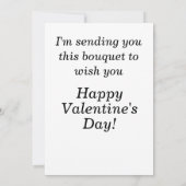 Valentijn met Bouquet van Harten Kaart (Achterkant)