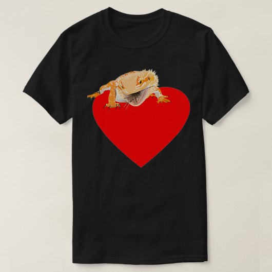 Valentijn met draak in hoofdverpakking D T-shirt (Design voorkant)