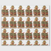 VALENTIJN MET EEN KOFFIEL MET GEHOORDE HOORZITTEN CADEAUPAPIER (Vlak)