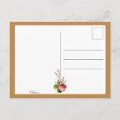  Valentijn met Geraniums Feestdagenkaart (Achterkant)