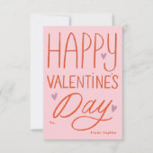 Valentijn met handschrift kaart (Voorkant)