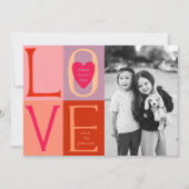 Valentijn met handschrift LOVE Letters Kaart (Voorkant)