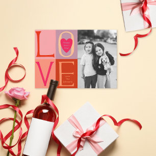 Valentijn met handschrift LOVE Letters Kaart