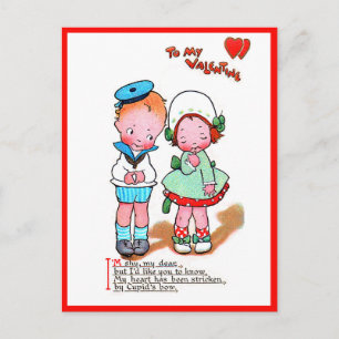  Valentijn met hart Briefkaart