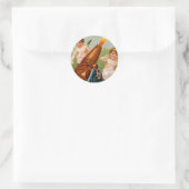  Valentijn met hartkanon Ronde Sticker (Tas)