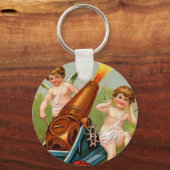 Valentijn met hartkanon Sleutelhanger (Voorkant)