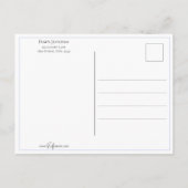  Valentijn met kinderen en Paarse Iris Briefkaart (Achterkant)