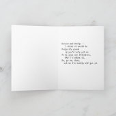  Valentijn met  meisje Feestdagen Kaart (Binnen)