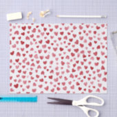 Valentijn met rode harten tissuepapier (Craft)