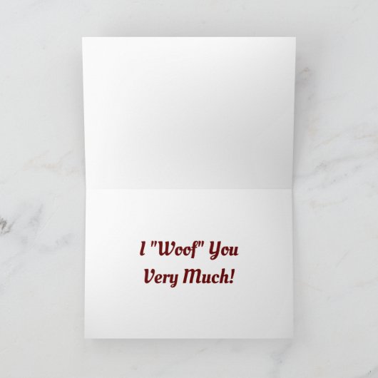 Valentijn met Roos Feestdagen Kaart (Binnen)