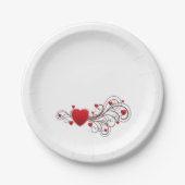 Valentijn met schuifwiel papieren bordje (Voorkant)