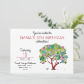 Valentijn met zoete roze harten kaart (Staand voorkant)