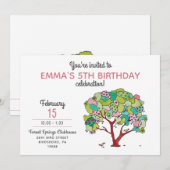 Valentijn met zoete roze harten kaart (Voorkant / Achterkant)