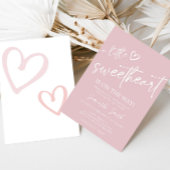 Valentijn minimalistisch hart Baby shower Kaart