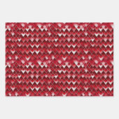 Valentijn Modern Argyle Patroon Set No2 Inpakpapier Vel (Voorkant)