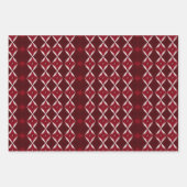 Valentijn Modern Argyle Patroon Set No3 Inpakpapier Vel (Voorkant 3)